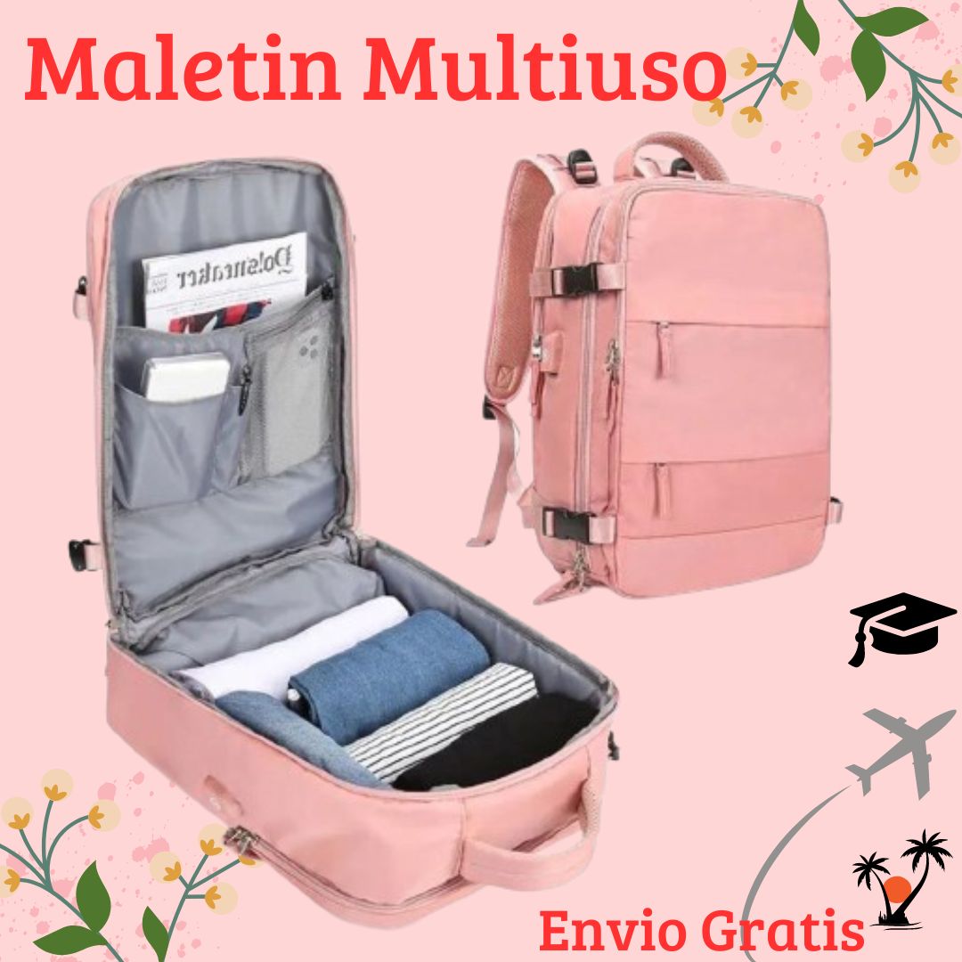 "El Maletín de Viaje Todo en Uno: Comodidad, Estilo y Tecnología Siempre Contigo 🌟🎒"