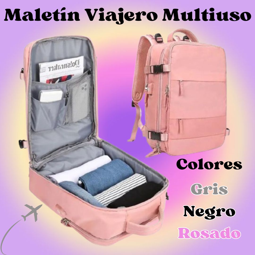 "El Maletín de Viaje Todo en Uno: Comodidad, Estilo y Tecnología Siempre Contigo 🌟🎒"