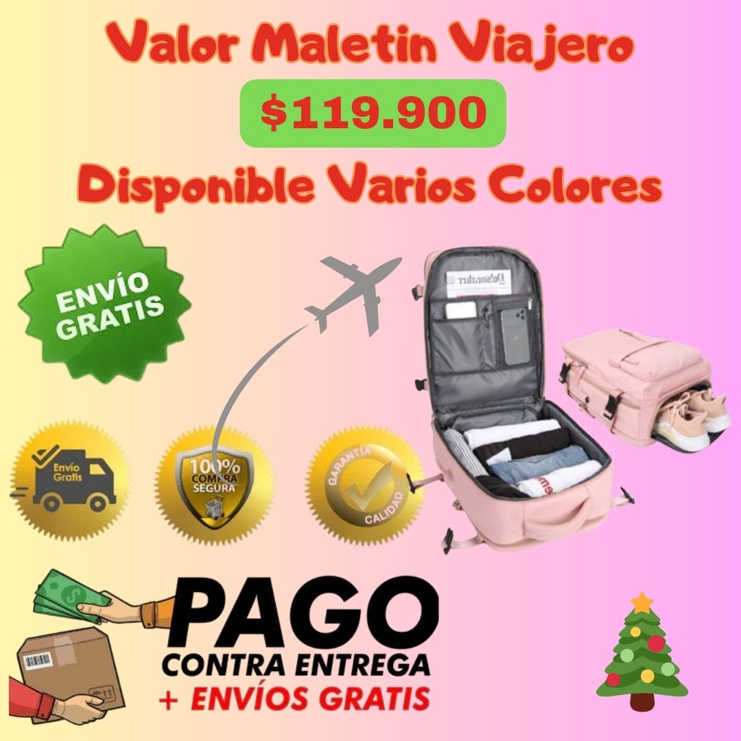 "El Maletín de Viaje Todo en Uno: Comodidad, Estilo y Tecnología Siempre Contigo 🌟🎒"